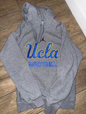 Jordan Gray UCLA Basketball Hoodie with Blue and Gold Script